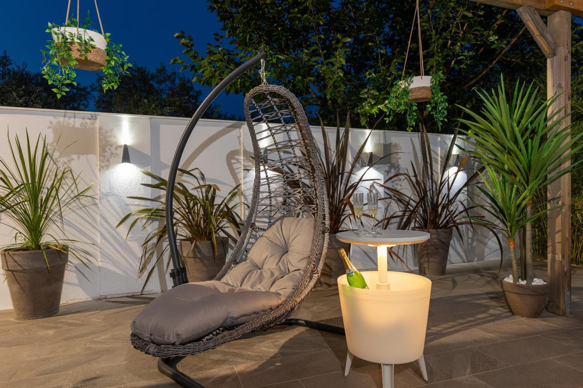 Jacuzzi Deluxe Villa Skala Sotiros Extérieur photo